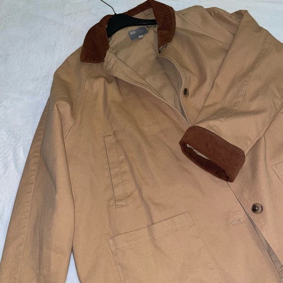 ASOS button jacket in Beige with waist tie - Picture 4 of 4